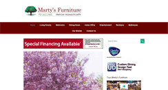 Desktop Screenshot of martysfurniture.com