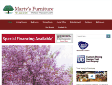 Tablet Screenshot of martysfurniture.com